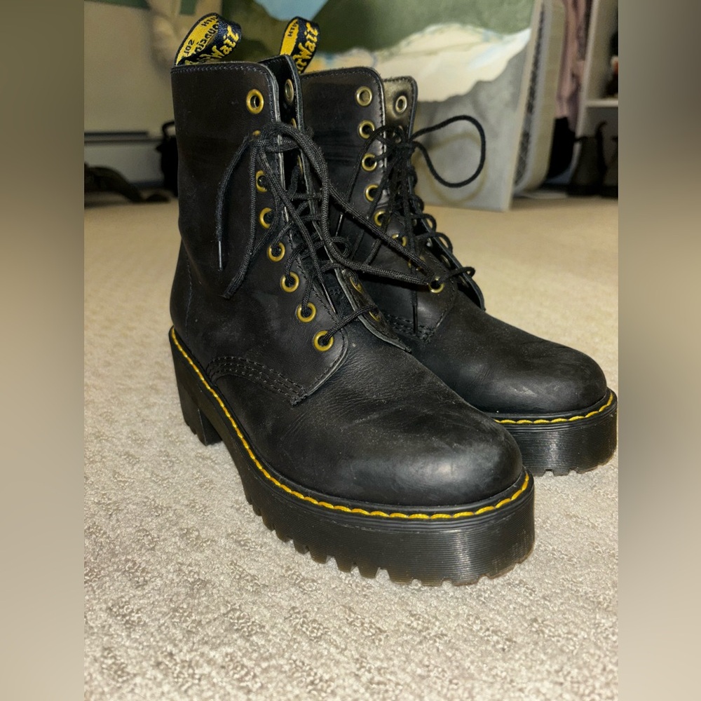 Dr. Martens platform/ heel boots, size 7, great condition